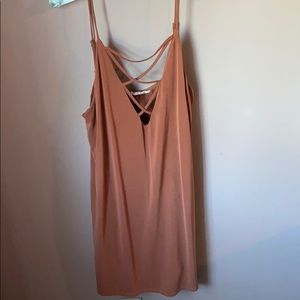 Chocolate brown strappy dress